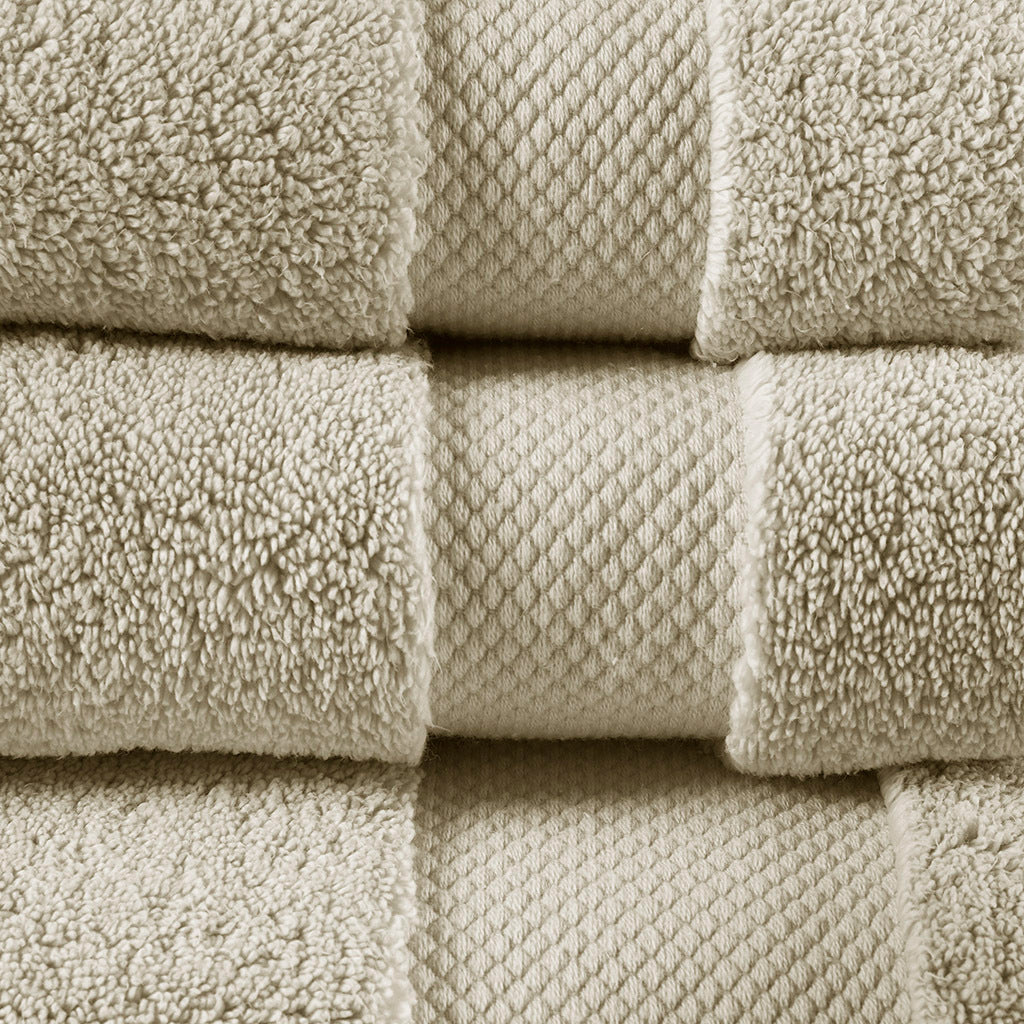 1000Gsm 100% Cotton 6 Piece Towel Set Natural Cotton