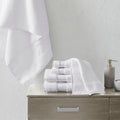 Cotton 6 Piece Bath Towel Set White Cotton