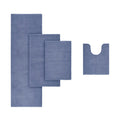 Bath Rug Navy Polyester