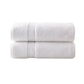 100% Cotton Bath Sheet Antimicrobial 2 Piece Set White Cotton