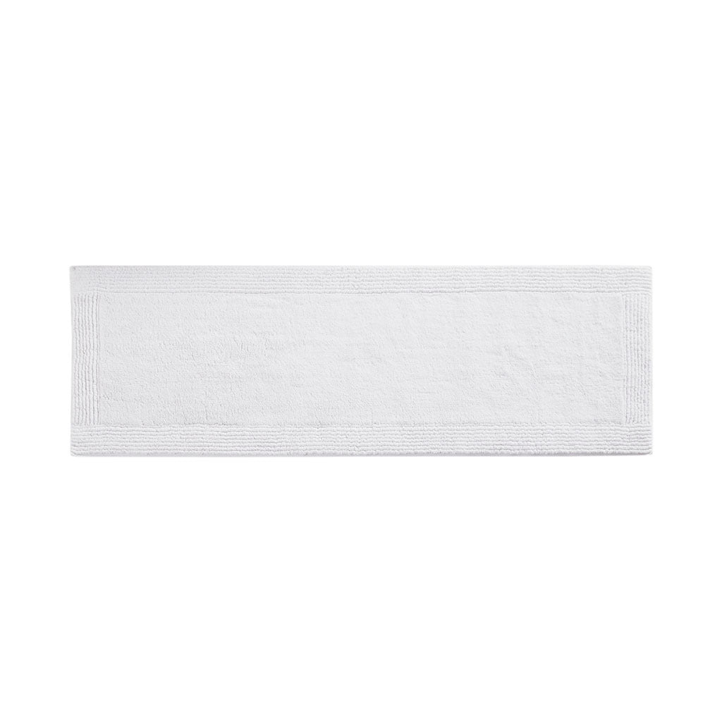 100% Cotton Tufted 3000 Gsm Reversible Bath Rug White Cotton