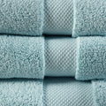 1000Gsm 100% Cotton 6 Piece Towel Set Blue Cotton