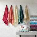 100% Cotton 8 Piece Antimicrobial Towel Set Burgundy Cotton