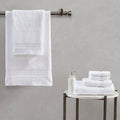 100% Egyptian Cotton 6 Piece Towel Set White Cotton