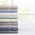 6 Piece Organic Cotton Towel Set Blue Cotton