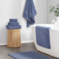 Bath Rug Navy Polyester