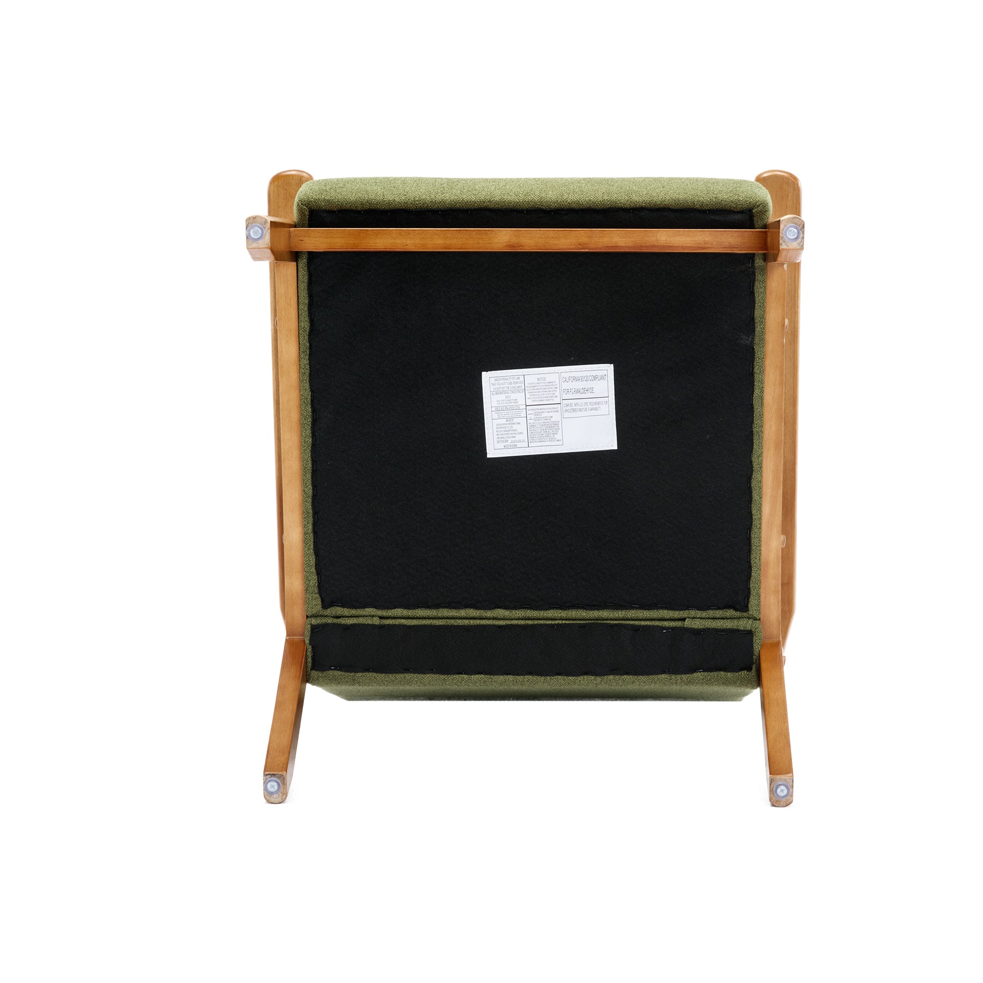 Accent Chairs Set Of 2 With Side Table, Mid Century Modern Accent Chair, Wood And Fabric Armchairs Side Chair, Lounge Reading Comfy Arm Chair For Living Room, Bedroom, Office Green Linen