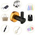 6 Piece Bathroom Towel Rack Set Wall Mount Gold Matte Black Aluminium