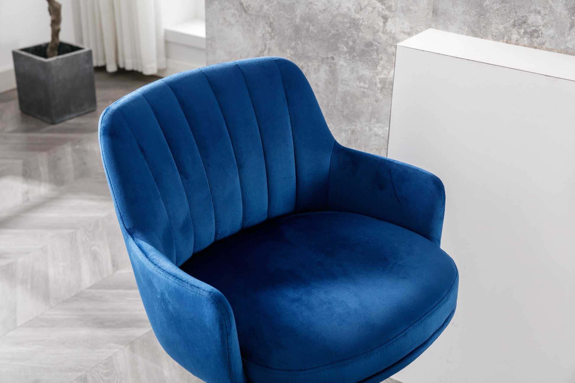Bar Stools Set Of 2 Adjustable Barstools With Back And Footrest, Counter Height Bar Chairs For Kitchen, Pub Blue Blue Foam Fabric