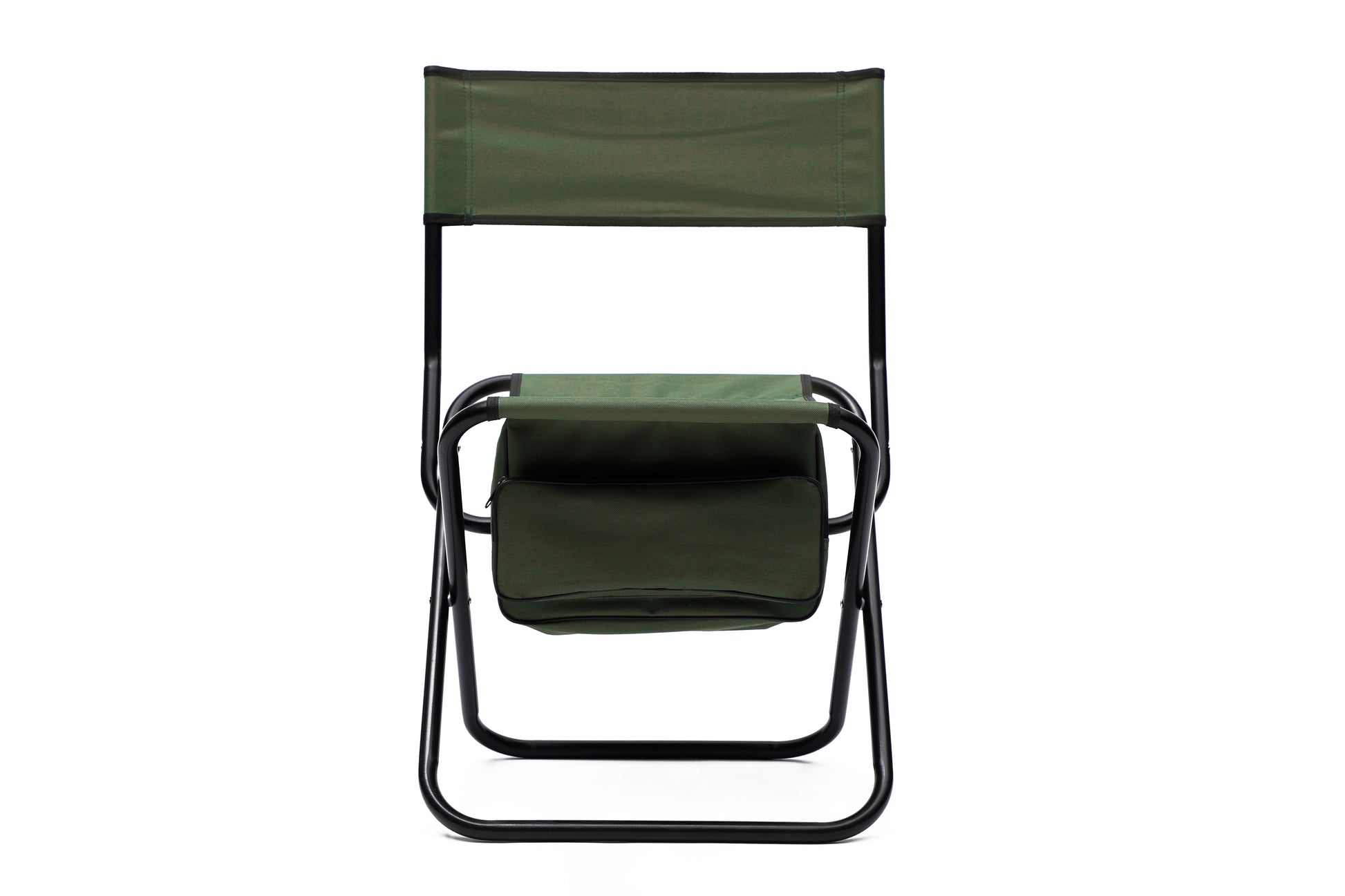 2 Piece Folding Outdoor Chair With Storage Bag, Portable Chair For Indoor, Outdoor Camping, Picnics And Fishing,Green Green Steel