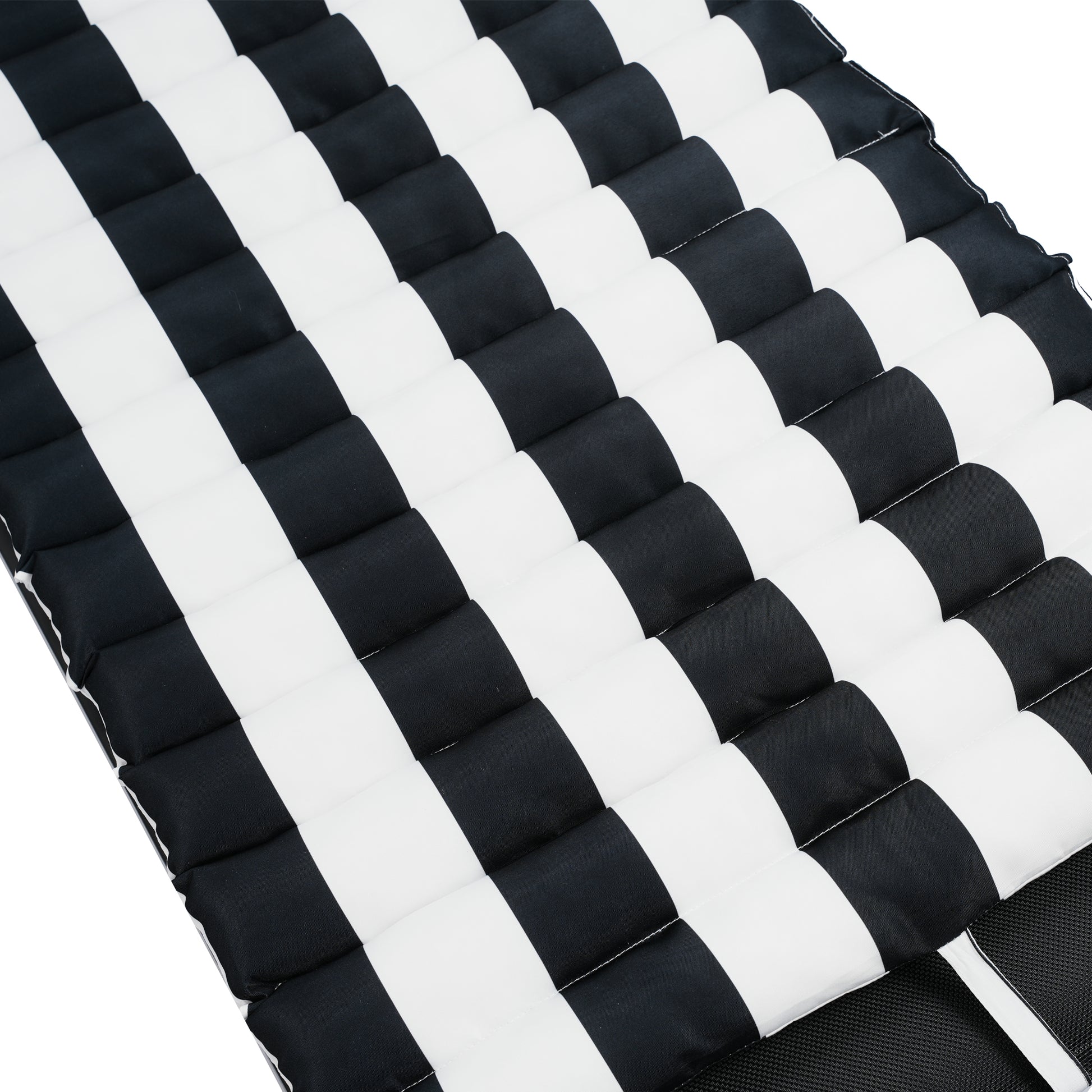 2Pcs Set Outdoor Lounge Chair Cushion Replacement Patio Funiture Seat Cushion Chaise Lounge Cushion Black White Black White Polyester