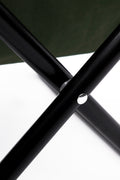 Set Of 3, Folding Outdoor Table And Chairs Set For Indoor, Outdoor Camping, Picnics, Beach,Backyard, Bbq, Party, Patio, Black Green Black Aluminum