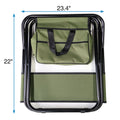 Set Of 3, Folding Outdoor Table And Chairs Set For Indoor, Outdoor Camping, Picnics, Beach,Backyard, Bbq, Party, Patio, Black Green Black Aluminum