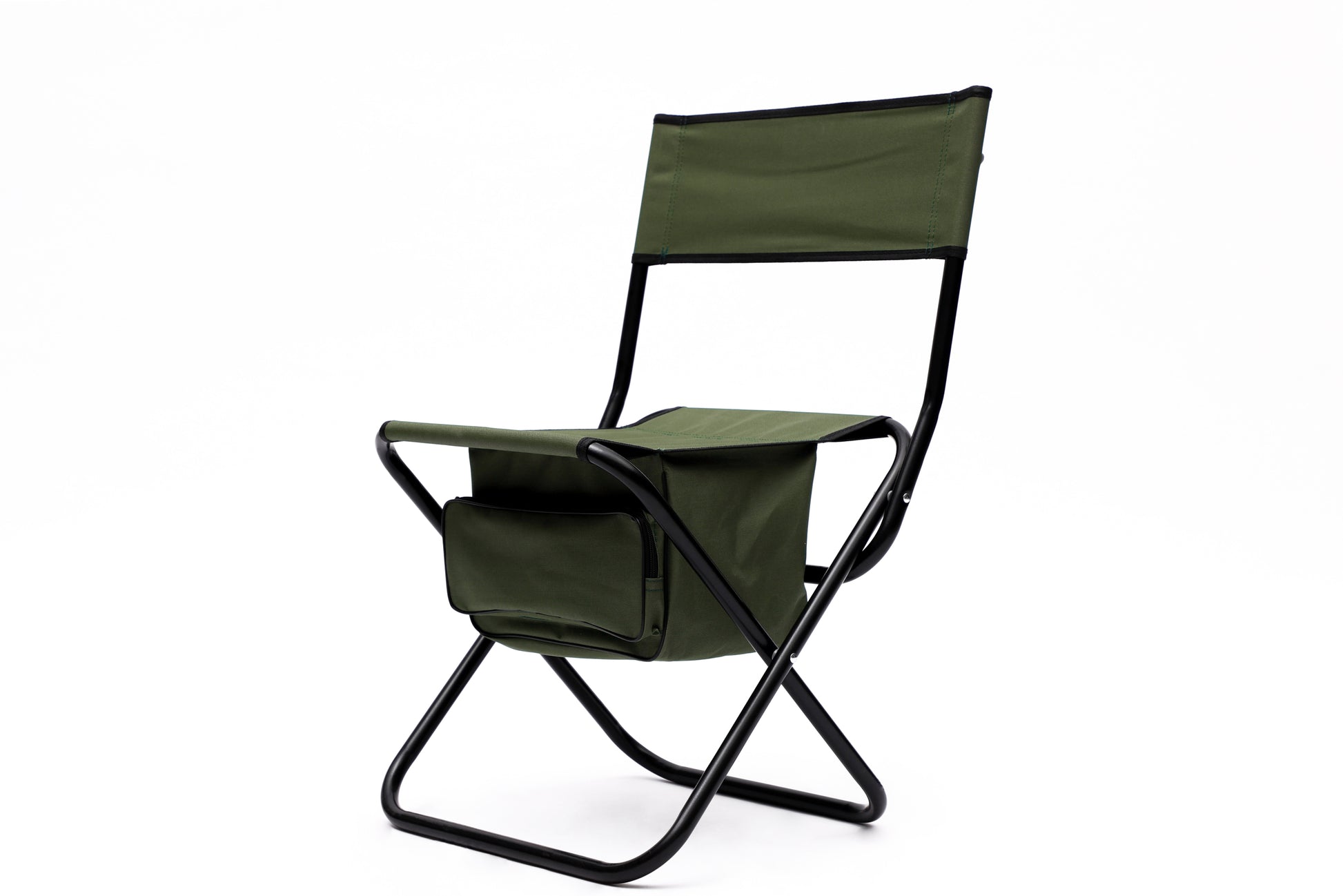 4 Piece Folding Outdoor Chair With Storage Bag, Portable Chair For Indoor, Outdoor Camping, Picnics And Fishing,Green Green Steel