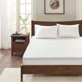 All Season Reversible Hypoallergenic Cooling Mattress Topper White Polyester