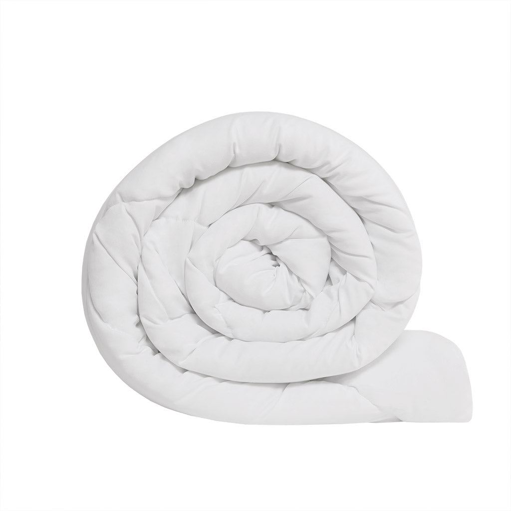 Oversized Down Alt Comforter With Heiq Smart Temp Treatment White King Cal King White Polyester