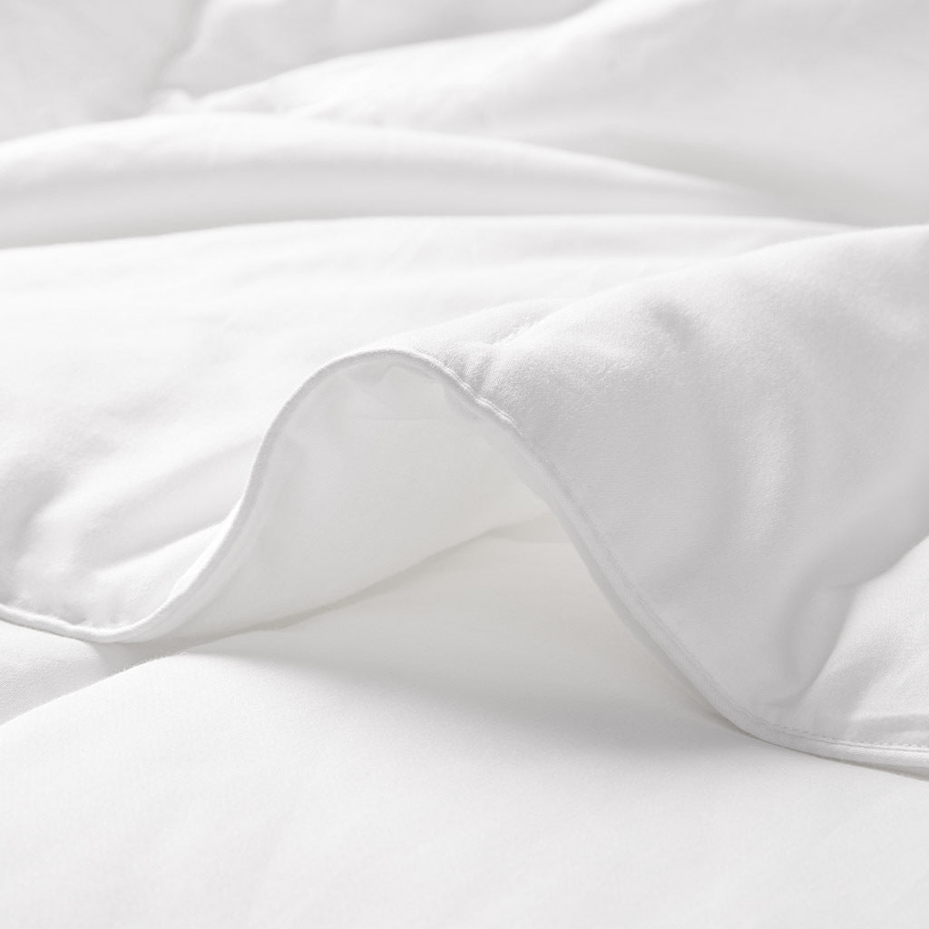 Cotton Down Alternative Featherless Comforter King White Cotton