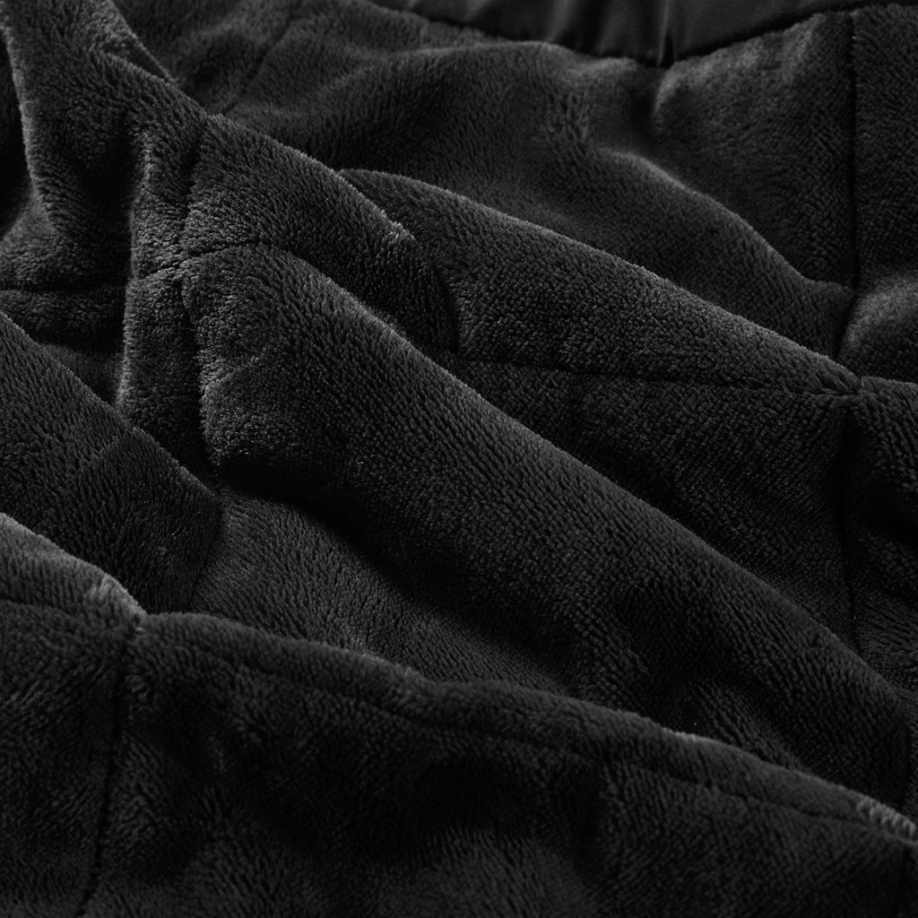 Reversible Heiq Smart Temperature Down Alternative Blanket Black Microfiber