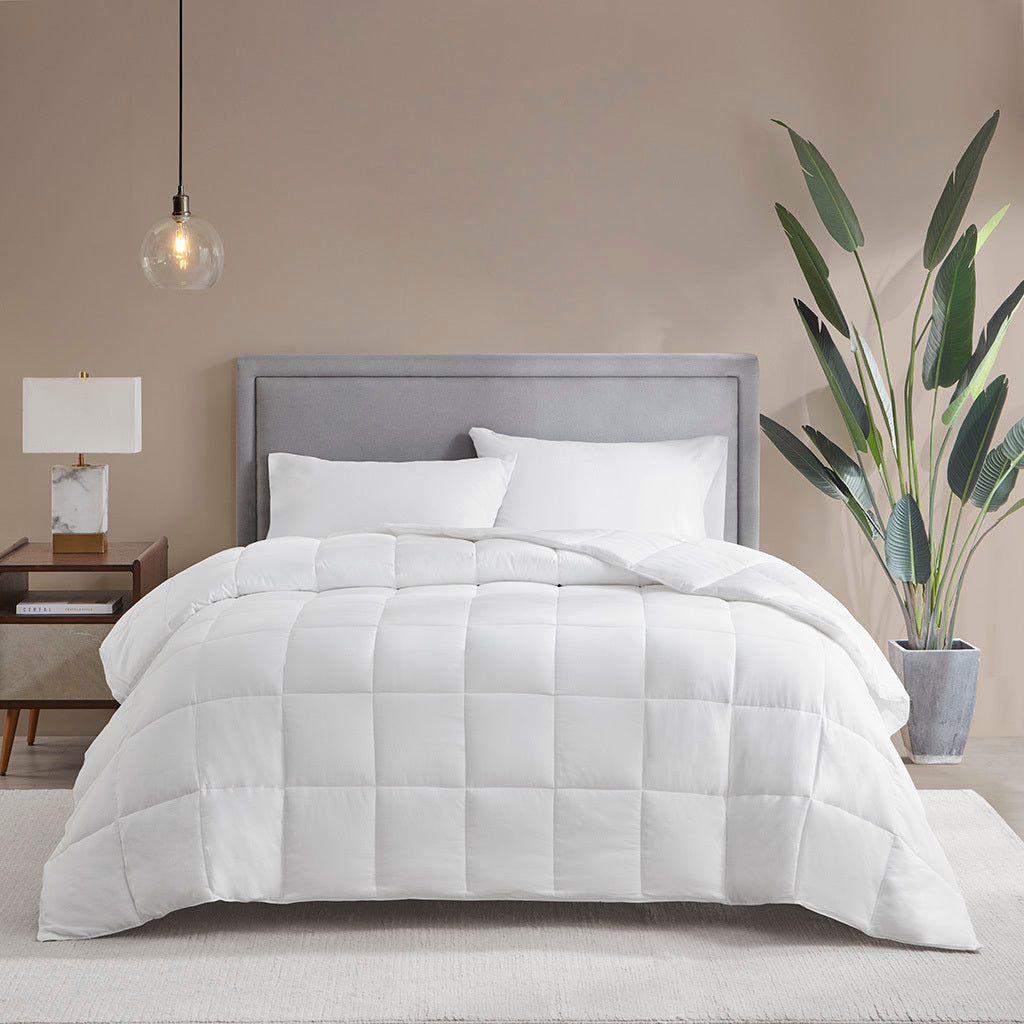 Cotton Down Alternative Featherless Comforter White Cotton