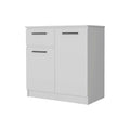 Loonam 2 Door 1 Drawer Dresser White White Mdf
