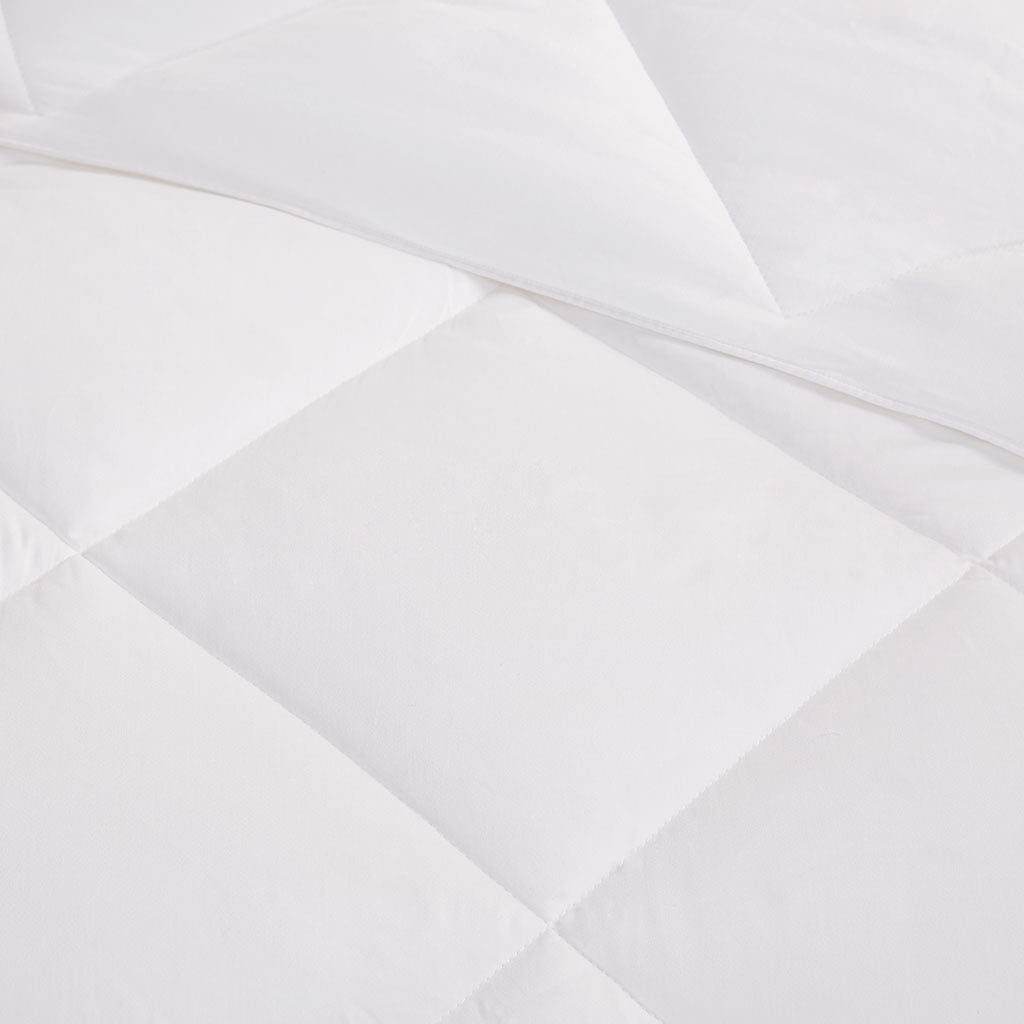 Cotton Down Alternative Featherless Comforter White Cotton