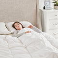 Oversized 100% Cotton Down Comforter White Cotton