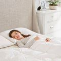 Oversized 100% Cotton Down Comforter White Cotton