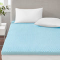 All Season Reversible Hypoallergenic Cooling Mattress Topper Blue Foam