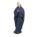 Wearable Multipurpose Throw Indigo Microfiber