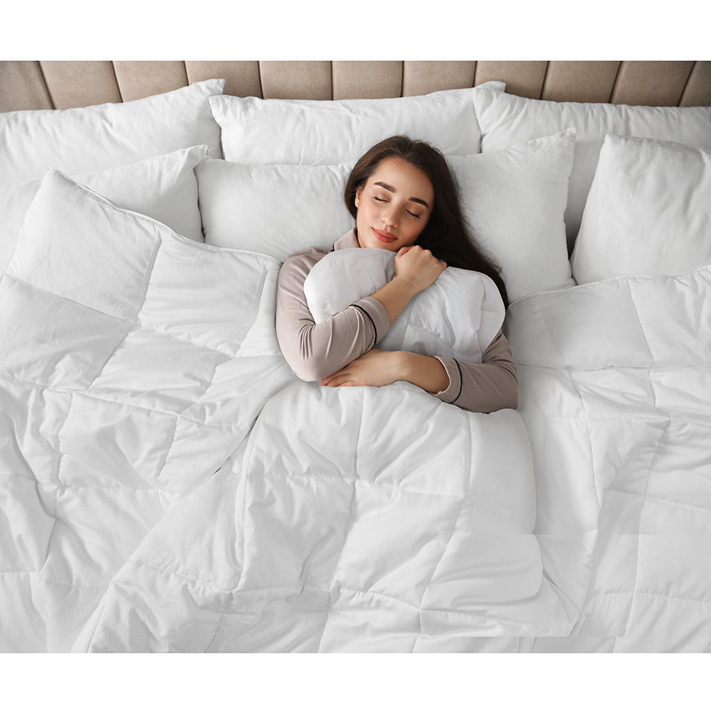 Cotton Down Alternative Featherless Comforter Twin White Cotton