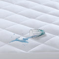 Deep Pocket Waterproof Mattress Pad White Microfiber