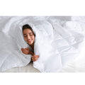 Cotton Down Alternative Featherless Comforter White Cotton