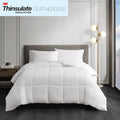 Cotton Down Alternative Featherless Comforter King White Cotton