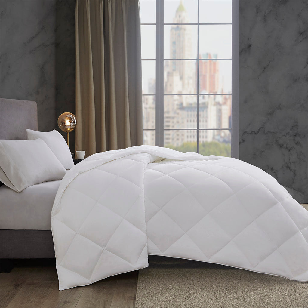 Cotton Down Alternative Featherless Comforter White Cotton