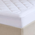 Deep Pocket Waterproof Mattress Pad White Microfiber