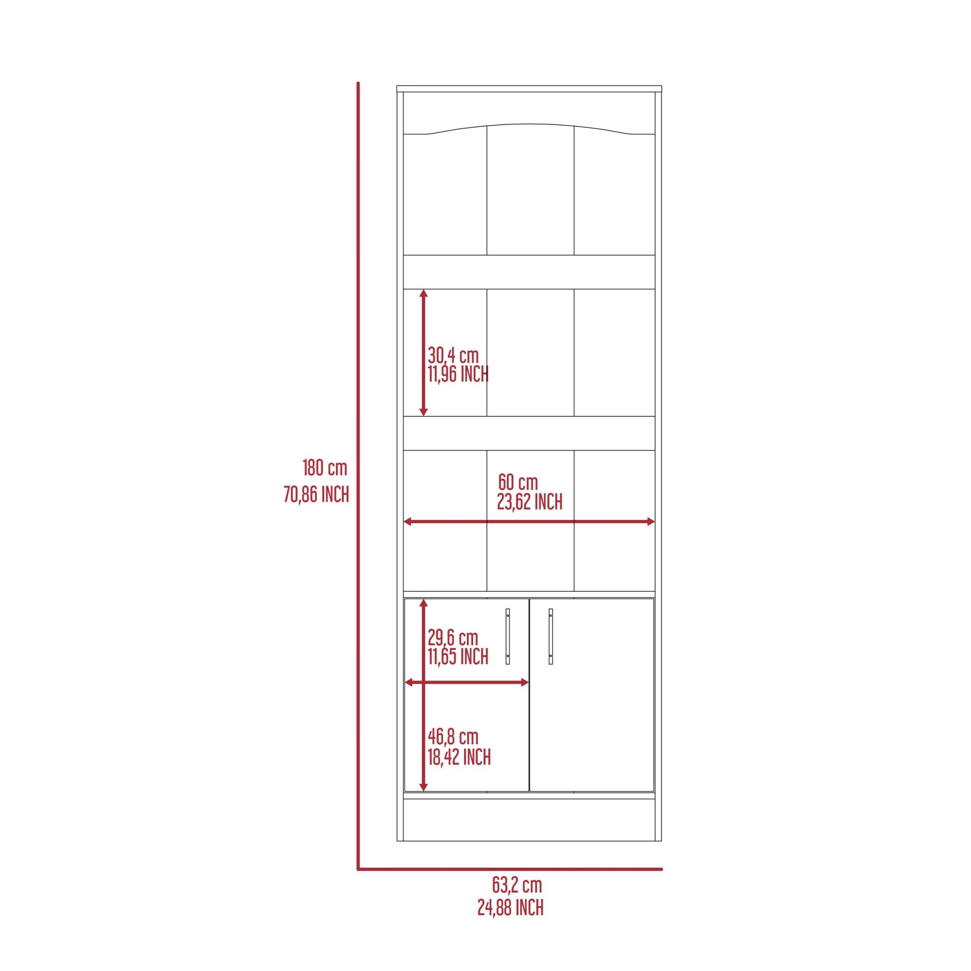 Light Gray 10 Shelf 4 Door 2 Piece Office Set, Bookcase And Desk Gray Mdf