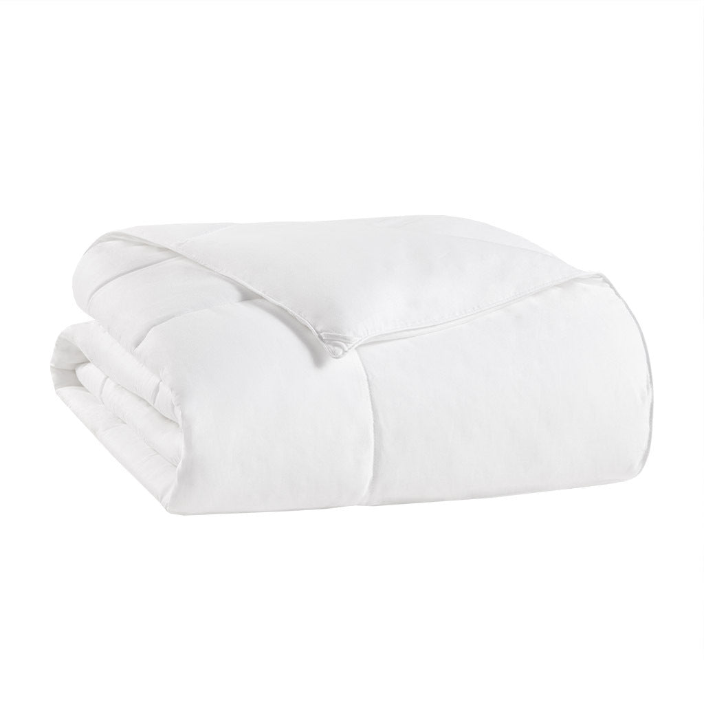 Cotton Down Alternative Featherless Comforter King White Cotton