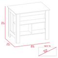 Wilmington 10 Shelf 2 Piece Kitchen Set, Kitchen Island And Functional Table Whiteand Light Gray White Mdf