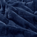 Reversible Heiq Smart Temperature Down Alternative Blanket Navy Microfiber