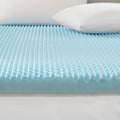 All Season Reversible Hypoallergenic Cooling Mattress Topper Blue Foam