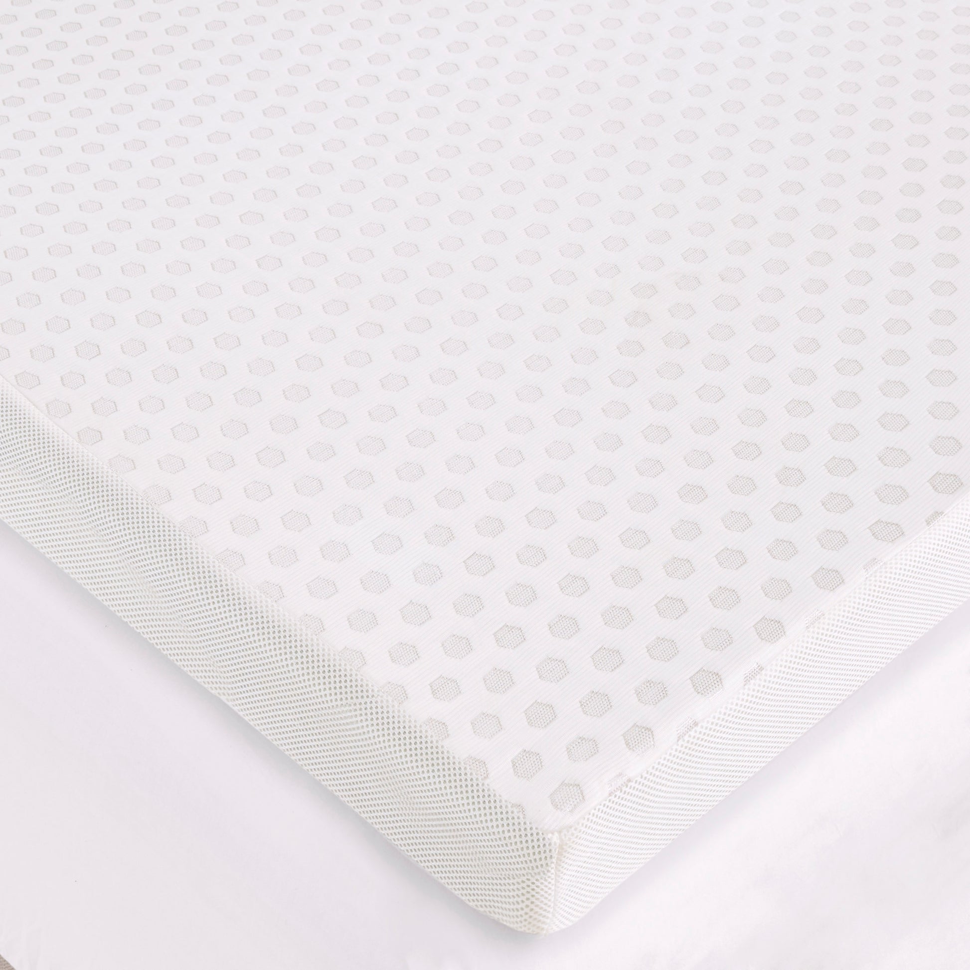 Hypoallergenic 3" Cooling Gel Memory Foam Mattress Topper With Removable Cooling Cover White Polyester