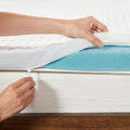 All Season Reversible Hypoallergenic Cooling Mattress Topper White Polyester