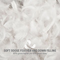 Goose Feather And Down Filling All Seasons Blanket White Microfiber