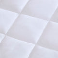 Deep Pocket Waterproof Mattress Pad White Microfiber