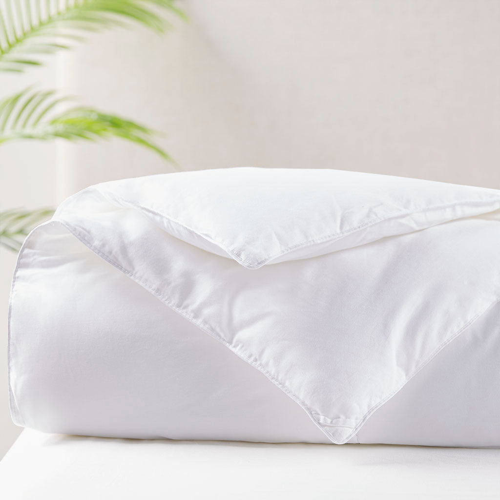 Cotton Down Alternative Featherless Comforter Twin White Cotton