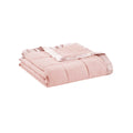 Lightweight Down Alternative Blanket With Satin Trim Blush Polyester