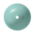 Ceramic Countertop Art Wash Basin, Vessel Sink Matt Light Green Light Green Ceramic
