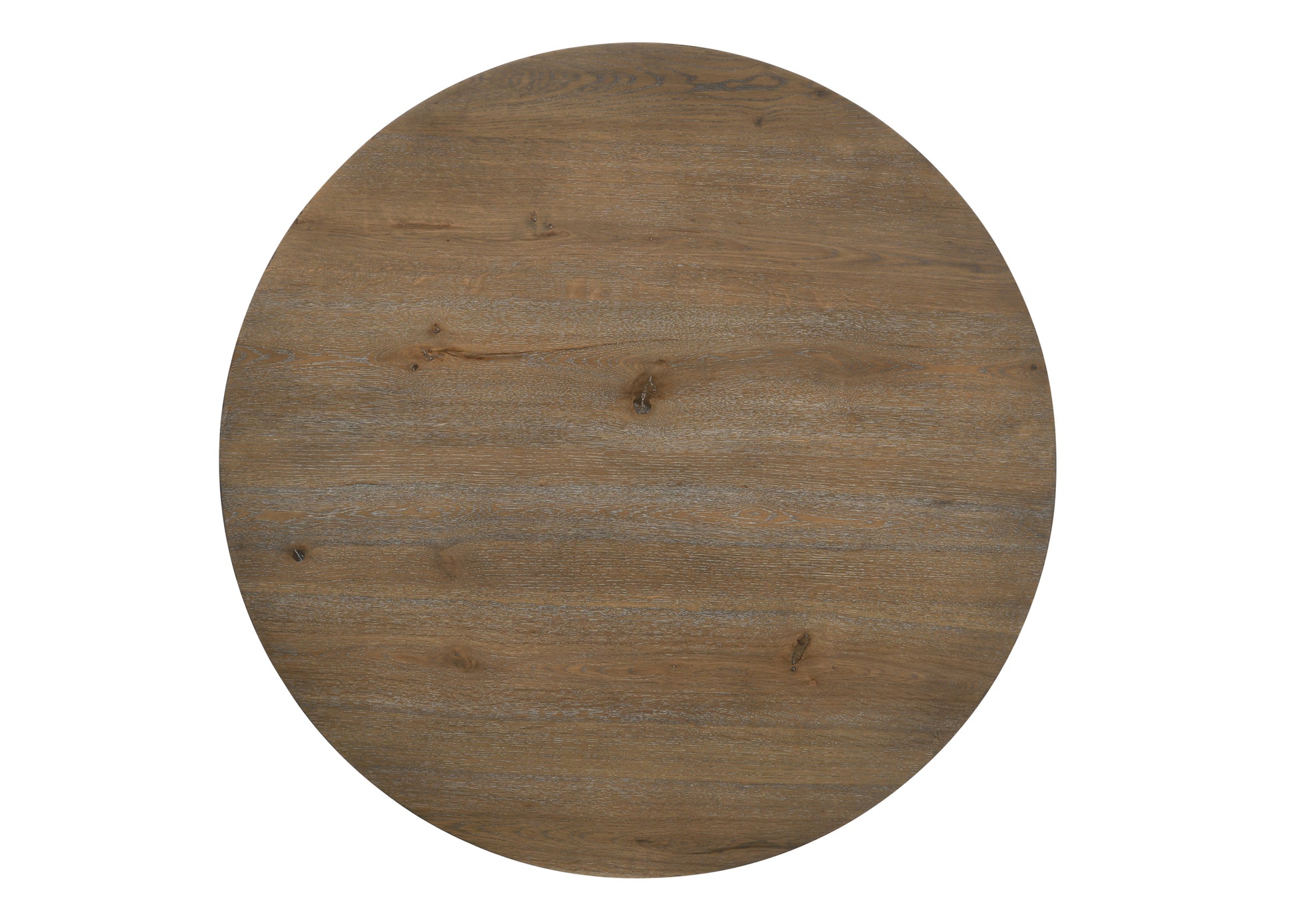 Brutus Vintage Walnut 5 Piece 47" Wide Contemporary Round Dining Table Set With Wheat Colored Fabric Chairs Walnut Solid Wood Mdf