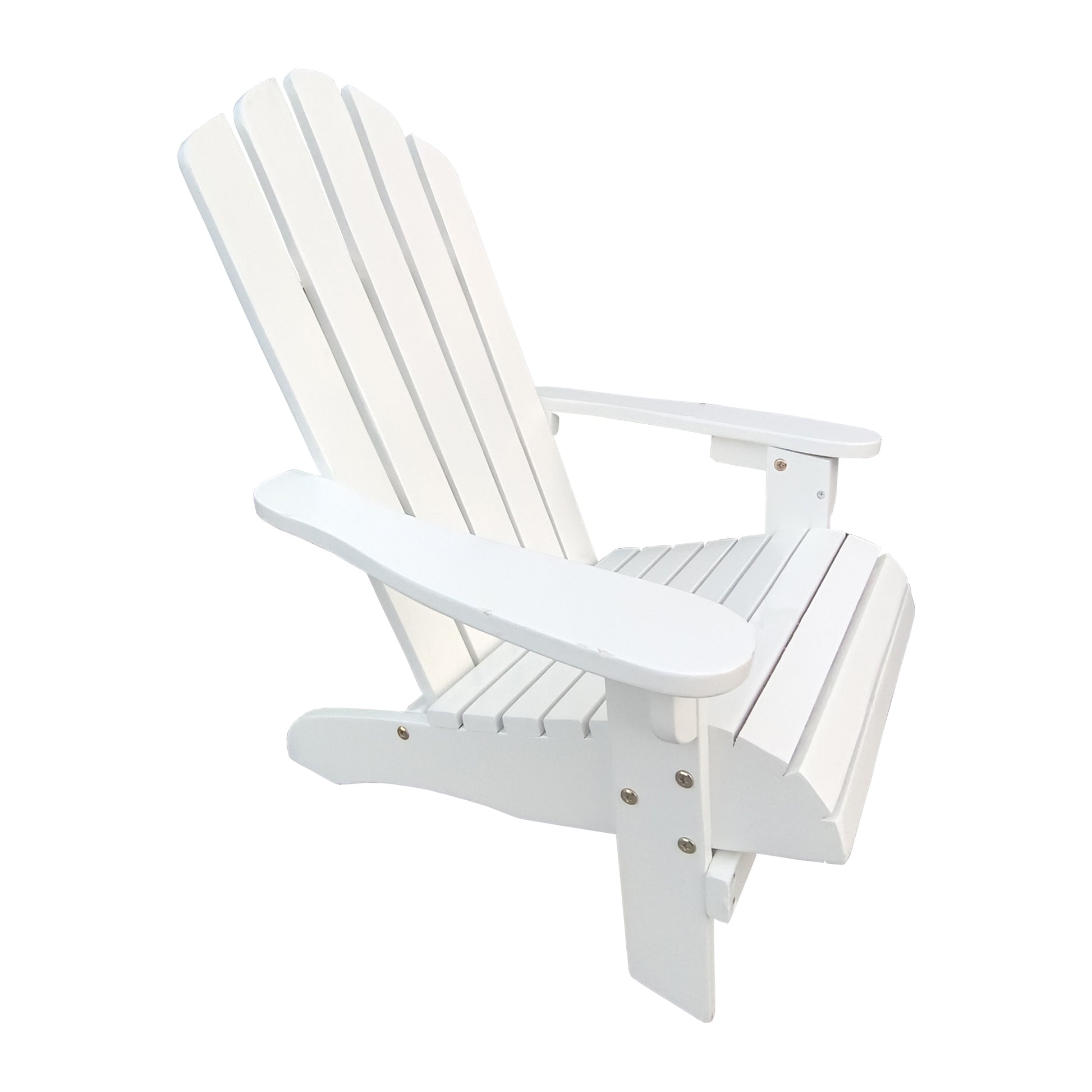 Outdoor Or Indoor Wood Children Adirondack Chair,White White Solid Wood