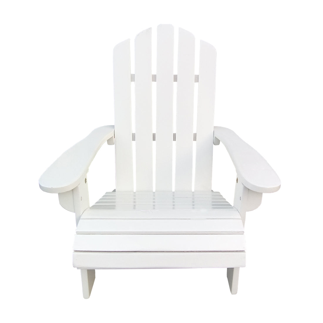 Outdoor Or Indoor Wood Children Adirondack Chair,White White Solid Wood